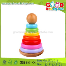 2015 newly colorful kids wooden jenga game custom toys